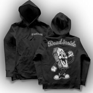 Dead Inside Pullover Black Hoodie 3XL Ink Poisoning Apparell